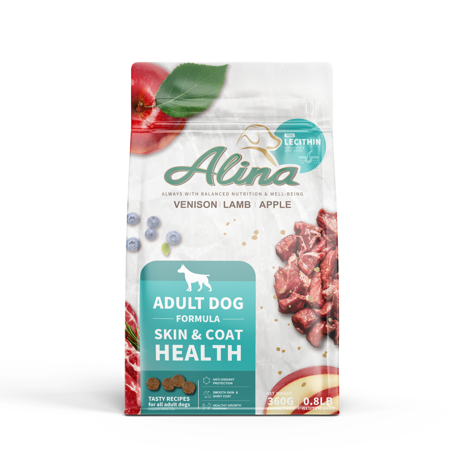 【歡慶開站 | 7 折起】ALINA 成犬閃耀食譜｜鹿肉+羊肉｜皮毛保健配方 - ALINA 艾莉納 寵物主廚快餐車