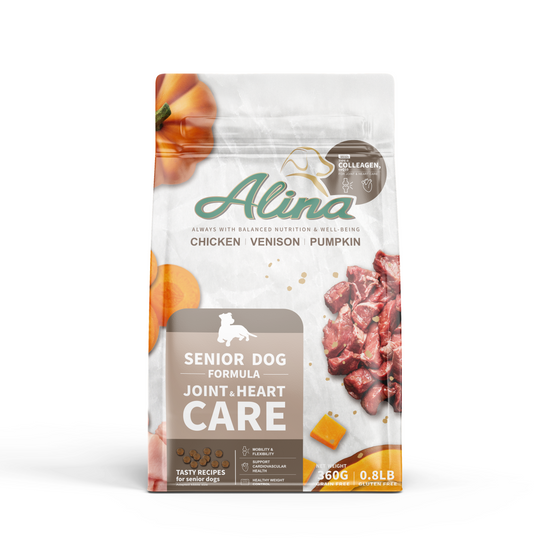 【歡慶開站 | 7 折起】ALINA 熟齡犬照護食譜｜雞肉+鹿肉｜關節顧心配方 - ALINA 艾莉納 寵物主廚快餐車