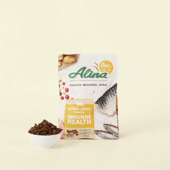 【歡慶開站 | 7 折起】ALINA 幼貓聰明食譜｜雞肉+鯖魚+鯷魚｜免疫保健配方 - ALINA 艾莉納 寵物主廚快餐車