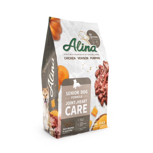 【歡慶開站 | 7 折起】ALINA 熟齡犬照護食譜｜雞肉+鹿肉｜關節顧心配方 - ALINA 艾莉納 寵物主廚快餐車