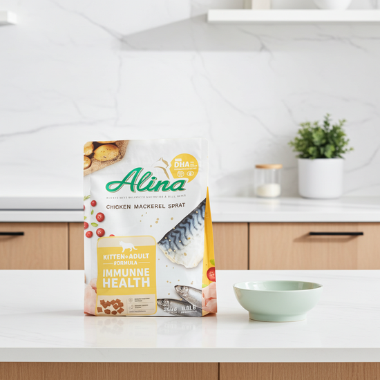 【歡慶開站 | 7 折起】ALINA 幼貓聰明食譜｜雞肉+鯖魚+鯷魚｜免疫保健配方 - ALINA 艾莉納 寵物主廚快餐車