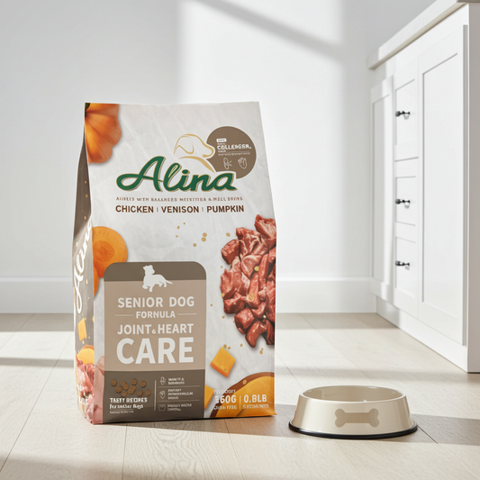 【歡慶開站】狗勾主廚特餐：大滿足套餐 2KG+超萌廚師帽+領巾+用餐碗 - ALINA 艾莉納 寵物主廚快餐車