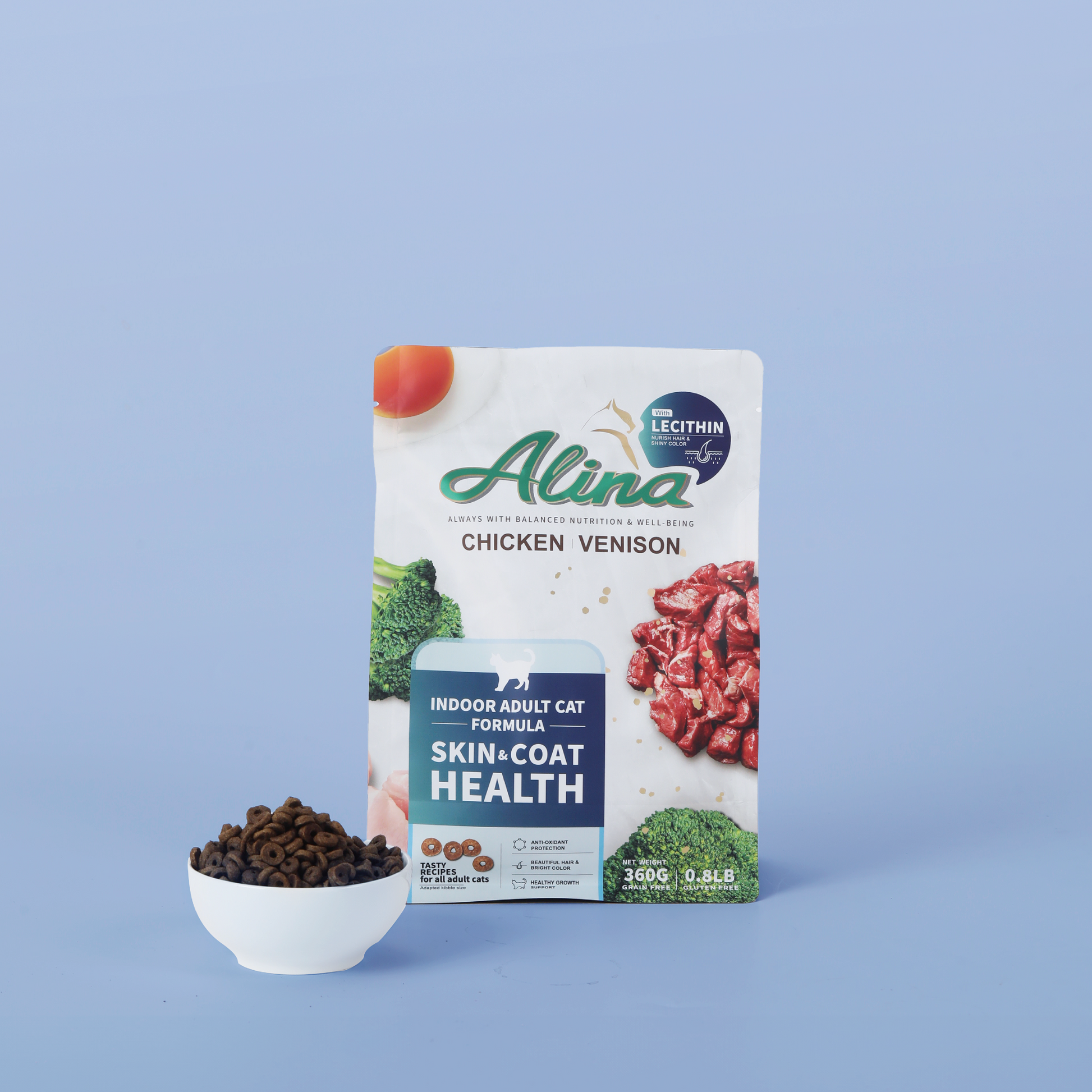 【歡慶開站 | 7 折起】ALINA 成貓閃耀食譜｜雞肉+鹿肉｜皮毛保健配方 - ALINA 艾莉納 寵物主廚快餐車